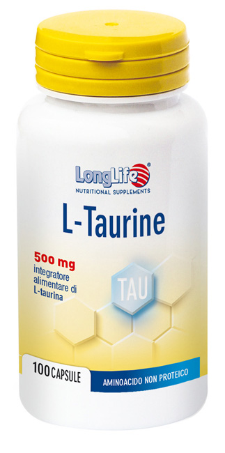 LONGLIFE L-TAURINE 500 MG 100 CAPSULE DI GELATINA DA 6,2 G - Farmacia Castello Srl