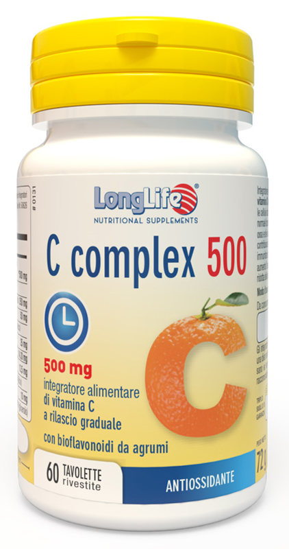 LONGLIFE C COMPLEX 500 TIME RELEASED 60 TAVOLETTE - Farmacia Castello Srl