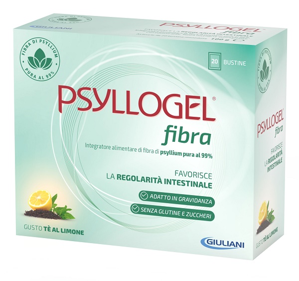 PSYLLOGEL FIBRA TE LIMONE 20 BUSTINE - Farmacia Castello Srl