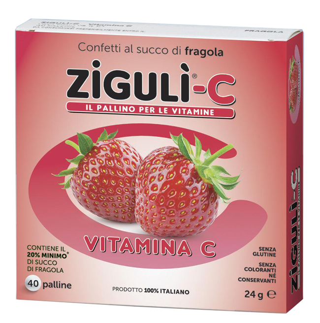 ZIGULI C FRAGOLA 40 CONFETTI 24 G - Farmacia Castello Srl
