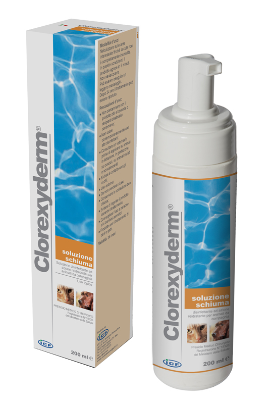 CLOREXYDERM SOLUZIONE SCHIUMA 200 ML - Farmacia Castello Srl