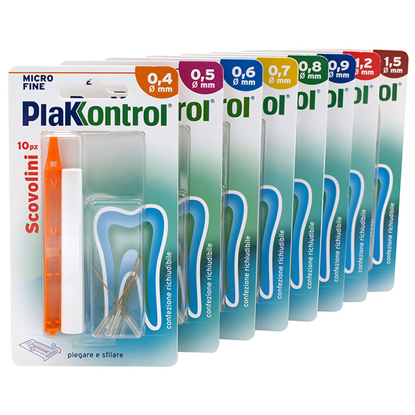 PLAKKONTROL MINIGRIP SCOVOLINO 0,5 MM 10 PEZZI - Farmacia Castello Srl