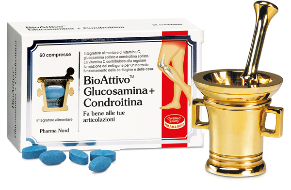 BIOATTIVO GLUCOSAMINA + CONDROITINA 60 COMPRESSE - Farmacia Castello Srl
