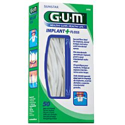 GUM IMPLANT + FLOSS FILO INTERDENTALE 50 PEZZI - Farmacia Castello Srl