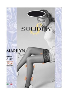MARILYN 70 SHEER CALZA AUTOREGGENTE NERO 3 - Farmacia Castello Srl