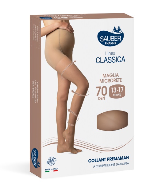 SAUBER COLLANT PREMAMAN 140 DENARI MAGLIA MICRORETE NEUTRO BEIGE 5 LINEA CLASSICA - Farmacia Castello Srl