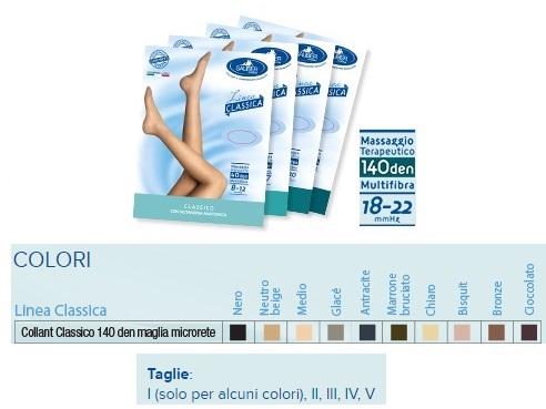 SAUBER COLLANT 140 DENARI MAGLIA MICRORETE BISQUIT 2 LINEA CLASSICA - Farmacia Castello Srl