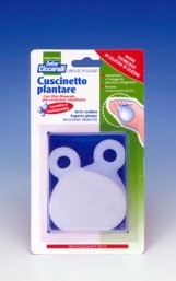 CUSCINETTO PLANTARE REALIZZATO IN GEL DI SILICONE BIANCO SEMITRASPARENTE SAGOMATO PER AMMORTIZZARE E PROTEGGERE PRESSIONE E SFREGAMENTI SOTTO LA PIANTA DEI PIEDI 2 PEZZI - Farmacia Castello Srl