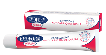EMOFORM ACTIFLUOR DENTIFRICIO 75 ML - Farmacia Castello Srl
