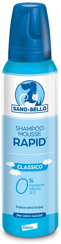 SANO E BELLO SHAMPOO MOUSSE RAPID CLASSICO FLACONE 300 ML PER LAVAGGIO SENZ'ACQUA - Farmacia Castello Srl