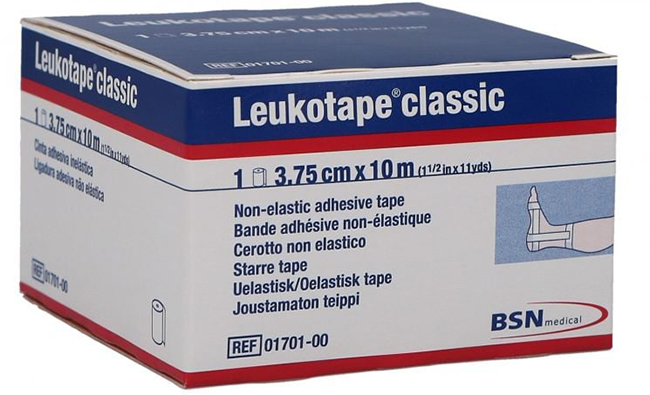 LEUKOTAPE BENDA ANELASTICA PER BENDAGGI FUNZIONALI 3,75X100 CM - Farmacia Castello Srl