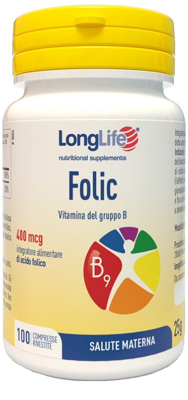 LONGLIFE FOLIC 400 MCG 100 COMPRESSE - Farmacia Castello Srl