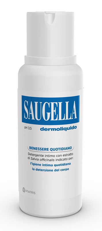 SAUGELLA DERMOLIQUIDO PH 3,5 DETERGENTE INTIMO BENESSERE QUOTIDIANO 250 ML - Farmacia Castello Srl
