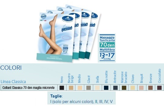 SAUBER COLLANT 70 DENARI MAGLIA MICRORETE NERO 2 LINEA CLASSICA - Farmacia Castello Srl