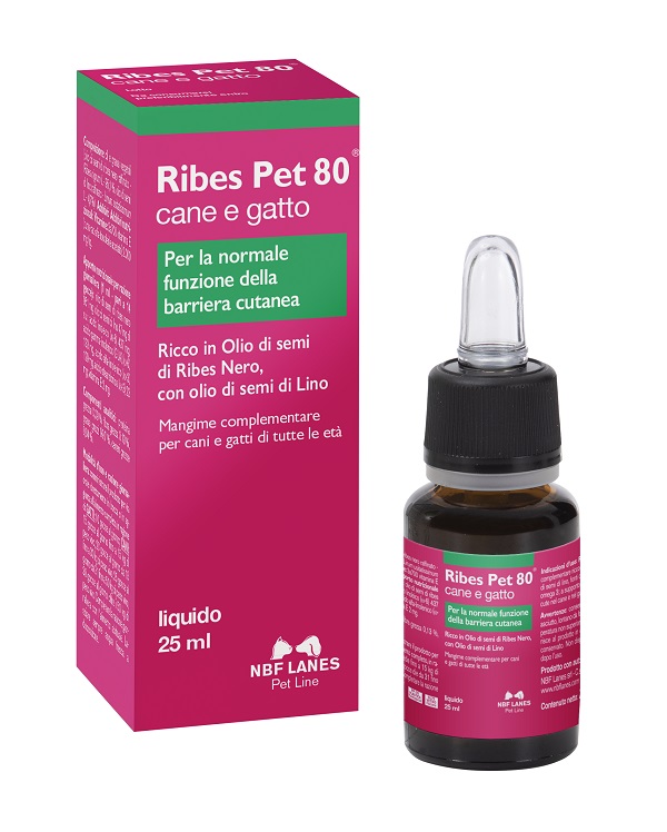 RIBES PET 80 GOCCE OLIO 25 ML CON CONTAGOCCE - Farmacia Castello Srl