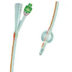 CATETERE FOLEY IN SILICONE TRASPARENTE A 2 VIE CON PALLONCINO 5-10ML DIAMETRO CH18 6,00MM LUNGHEZZA 40CM - Farmacia Castello Srl