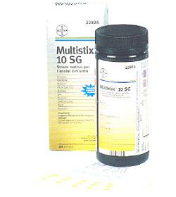 STRISCIA REATTIVA MULTITEST MULTISTIX 10SG 25 PEZZI - Farmacia Castello Srl