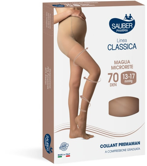 SAUBER COLLANT 70 DENARI PREMAMAN MAGLIA MICRORETE NEUTRO BEIGE 3 LINEA CLASSICA - Farmacia Castello Srl