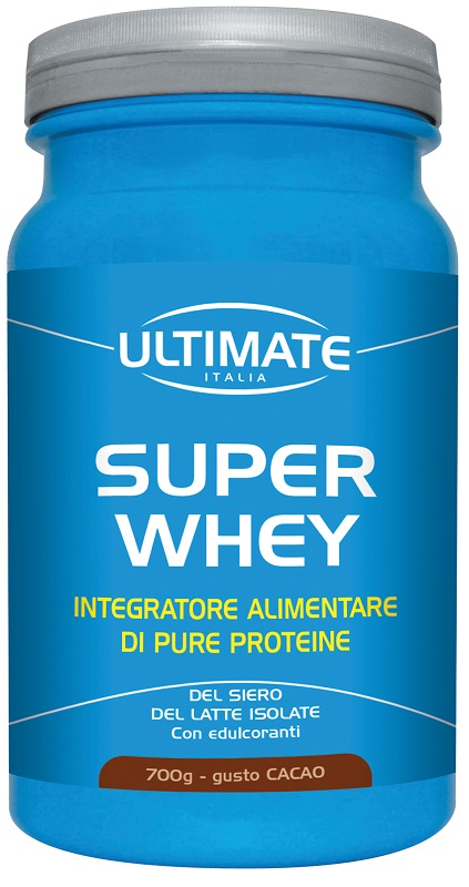 ULTIMATE SUPER WHEY CIOCCOLATO SCURO 700 G - Farmacia Castello Srl