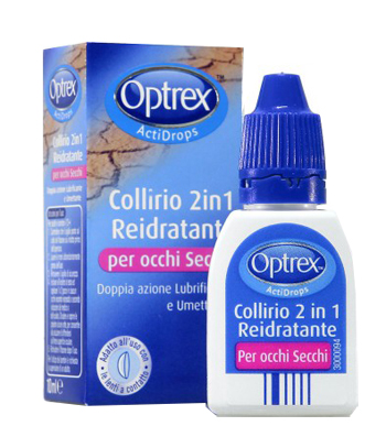 GOCCE OCULARI OPTREX ACTIDROPS 2IN1 REIDRATANTE OCCHI STANCHI 1 PEZZO - Farmacia Castello Srl
