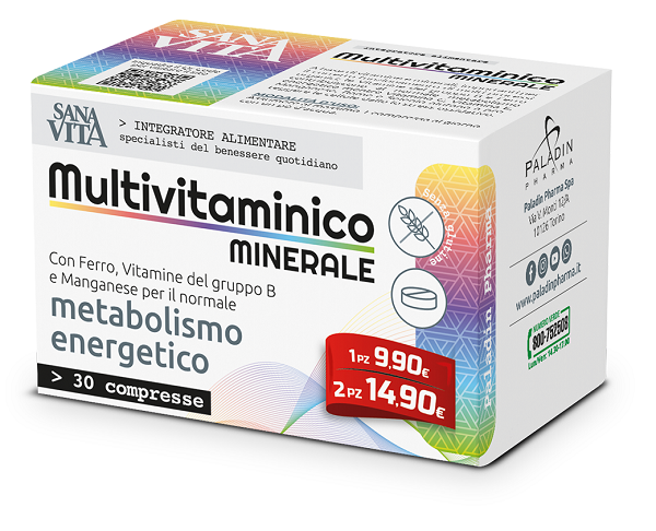SANAVITA MULTIVITAMINICO MINERALE 30 COMPRESSE - Farmacia Castello Srl