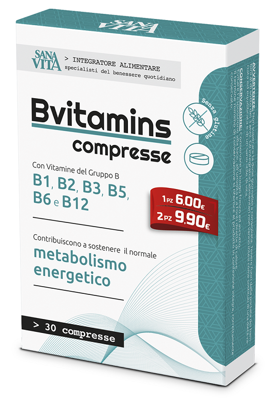 SANAVITA BVITAMINS 30 COMPRESSE - Farmacia Castello Srl