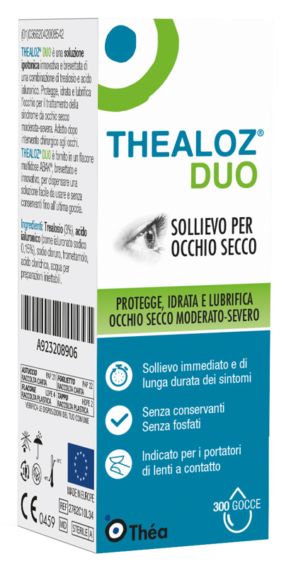 THEALOZ DUO SOLUZIONE OCULARE FLACONE 10 ML - Farmacia Castello Srl