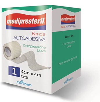 BENDA ADESIVA MEDIPRESTERIL 4X400CM - Farmacia Castello Srl