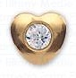 INVERNESS ORECCHINI CUORE CRYSTAL PLACCATI ORO R25C1 - Farmacia Castello Srl