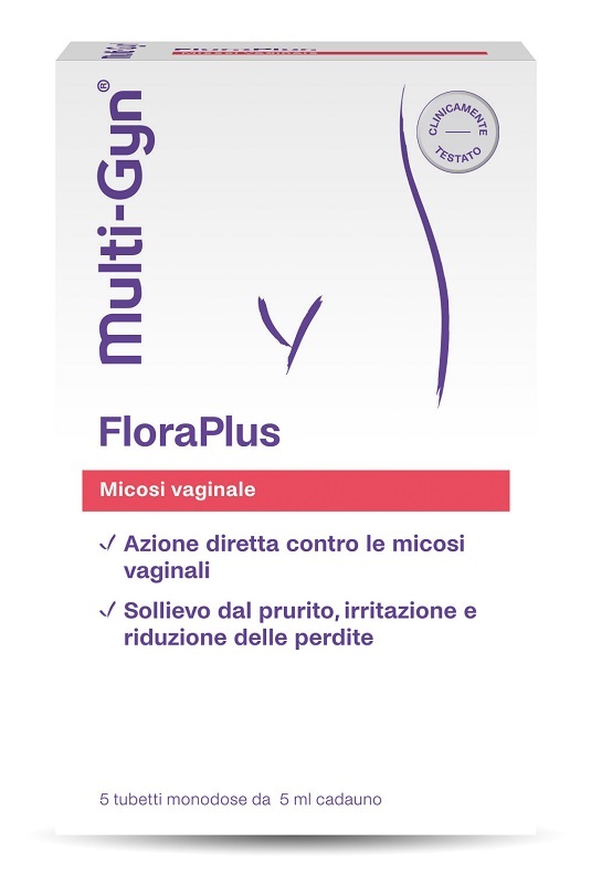 FLORAPLUS MULTI-GYN CANDIDOSI VAGINALE 5 TUBETTI X 5 ML - Farmacia Castello Srl