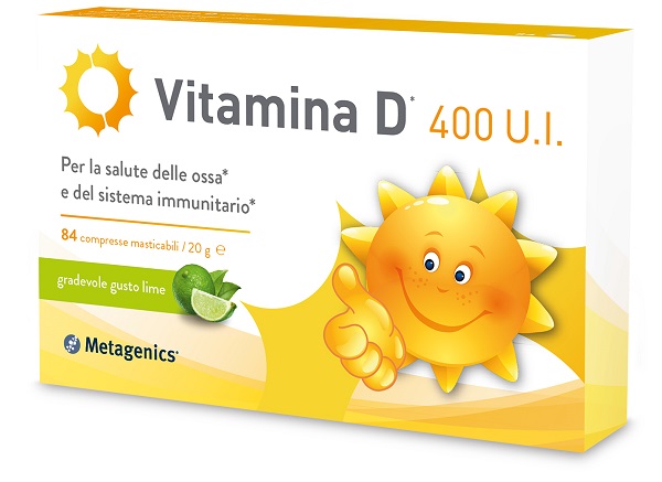 VITAMINA D 400 UI 84 COMPRESSE MASTICABILI GUSTO LIME - Farmacia Castello Srl