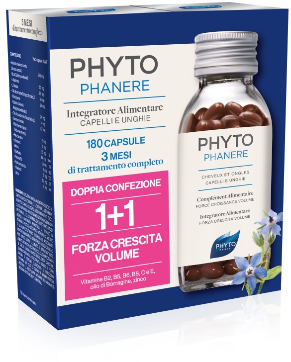 PHYTO PARIS PHYTOPHANERE INTEGRATORE ALIMENTARE CAPELLI/UNGHIE 90+90 CAPSULE - Farmacia Castello Srl