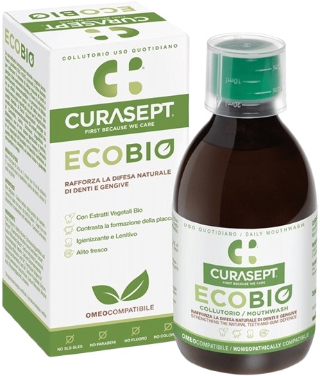 CURASEPT COLLUTORIO ECOBIO 300 ML PHARMADENT - Farmacia Castello Srl