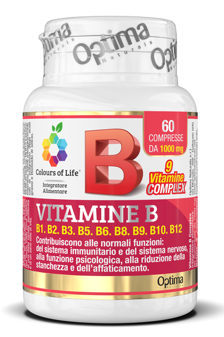 COLOURS OF LIFE VITAMINE B COMPLEX 60 COMPRESSE 1000 MG - Farmacia Castello Srl
