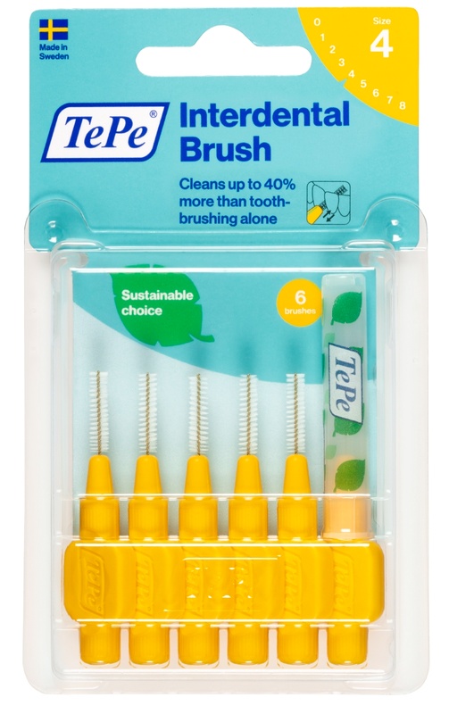 TEPE SCOVOLINO GIALLO 0,7 MM 6 PEZZI - Farmacia Castello Srl