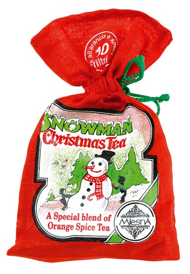 MLESNA SNOWMAN CHRISTMAS TEA TE' NERO DI CEYLON DI ALTA MONTAGNA 10 FILTRI 20 G - Farmacia Castello Srl