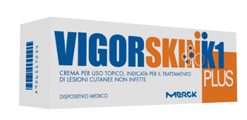 VIGORSKIN K1 PLUS CREMA PER LESIONI CUTANEE NON INFETTE 100 ML - Farmacia Castello Srl