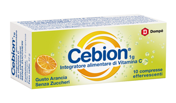 CEBION EFFERVESCENTE VIT C SENZA ZUCCHERO 10 COMPRESSE - Farmacia Castello Srl