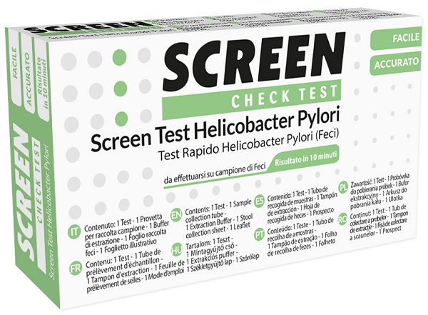SCREEN TEST RAPIDO ANTIGENI HELICOBACTER PYLORI FECI UMANE - Farmacia Castello Srl