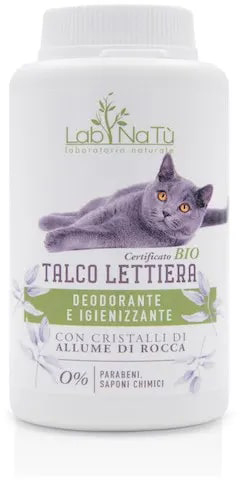 LAB NATU' TALCO LETTIERA GATTO DA 120 G - Farmacia Castello Srl