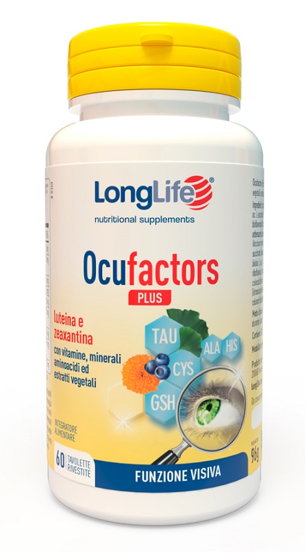 LONGLIFE OCUFACTORS PLUS 60 TAVOLETTE RIVESTITE - Farmacia Castello Srl