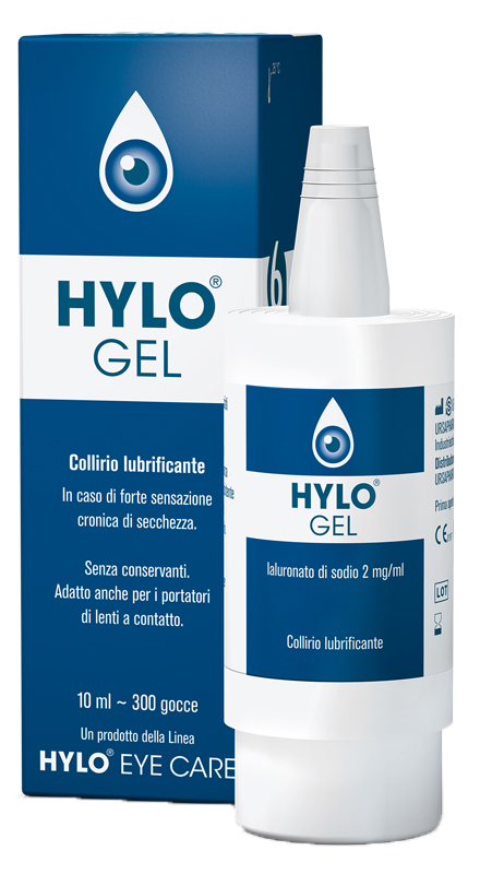 HYLO-GEL COLLIRIO LUBRIFICANTE ACIDO IALURONICO 0,2% 10 ML - Farmacia Castello Srl