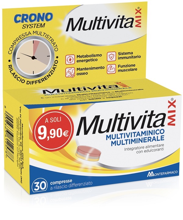 MULTIVITAMIX CRONO 30 COMPRESSE - Farmacia Castello Srl