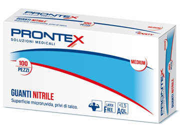 PRONTEX GUANTO IN NITRILE SENZA POLVERE M 7/8 100 PEZZI - Farmacia Castello Srl