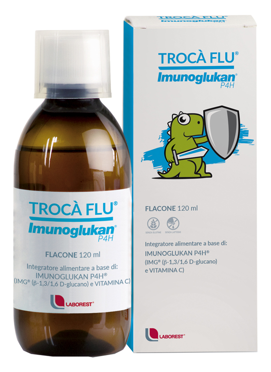 TROCA' FLU' IMUNOGLUKAN FLACONE 120 ML - Farmacia Castello Srl