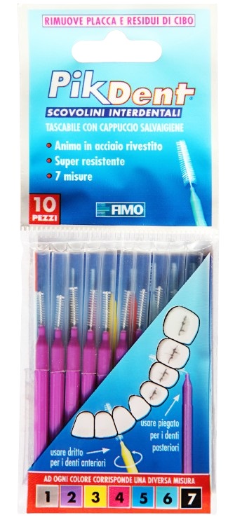 PIKDENT STUZZICOLINO 2 VIOLA 10 PEZZI - Farmacia Castello Srl
