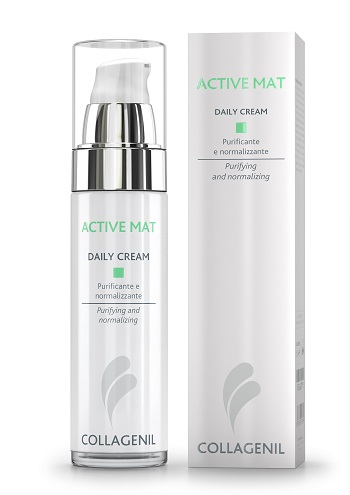 COLLAGENIL ACTIVE MAT DAILY CREAM SEBOREGOLATRICE/PURIFICANTE PER LA PELLE DEL VISO FLACONE 50 ML - Farmacia Castello Srl