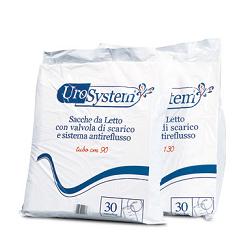 SACCA DI DRENAGGIO DA LETTO PER INCONTINENZA UROSYSTEM TUBO 130 CM CON SCARICO 30 PEZZI - Farmacia Castello Srl
