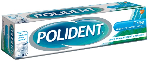 POLIDENT FREE ADESIVO PER PROTESI DENTARIA 40 G - Farmacia Castello Srl