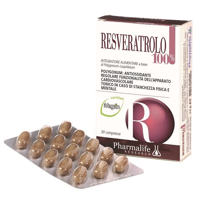 RESVERATROLO 100% 30 COMPRESSE - Farmacia Castello Srl
